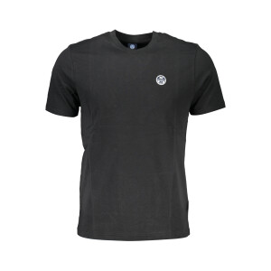 North Sails ανδρικό t-shirt σε μαύρο χρώμα με στρογγυλή λαιμόκοψη