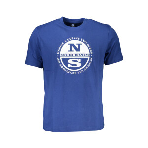 North Sails ανδρικό t-shirt σε μπλε χρώμα με κοντά μανίκια και λογότυπο