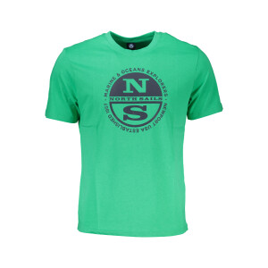 North Sails ανδρικό πράσινο t-shirt με κοντά μανίκια και λογότυπο