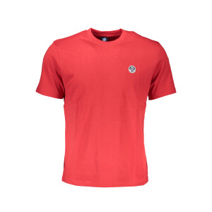 North Sails ανδρικό t-shirt σε κόκκινο χρώμα με στρογγυλή λαιμόκοψη