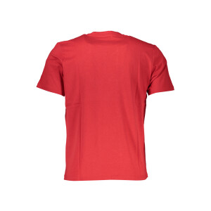 North Sails ανδρικό κόκκινο t-shirt με στρογγυλή λαιμόκοψη και λογότυπο