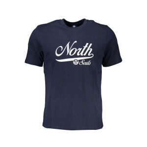 North Sails ανδρικό μπλε T-shirt με κοντά μανίκια και λογότυπο