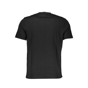 North Sails ανδρικό μαύρο t-shirt με κοντά μανίκια και λογότυπο