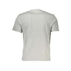 North Sails ανδρικό γκρι t-shirt με κοντά μανίκια και λογότυπο