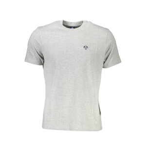 North Sails ανδρικό t-shirt σε γκρι χρώμα με κοντά μανίκια και λογότυπο