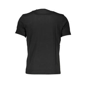 North Sails Ανδρικό Μαύρο T-shirt με κοντά μανίκια και λογότυπο