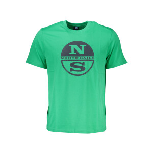 North Sails Ανδρικό Πράσινο T-shirt με κοντά μανίκια και λογότυπο