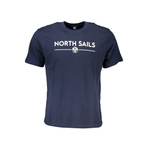 North Sails ανδρικό μπλε t-shirt με κοντά μανίκια και λογότυπο