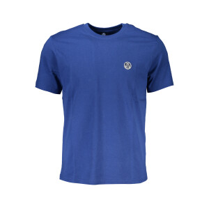 North Sails ανδρικό μπλε t-shirt με στρογγυλή λαιμόκοψη και λογότυπο