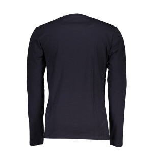 Guess Jeans Ανδρικό Μπλε T-shirt με μακριά μανίκια και λογότυπο