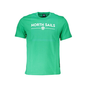 North Sails ανδρικό πράσινο t-shirt με κοντά μανίκια και λογότυπο