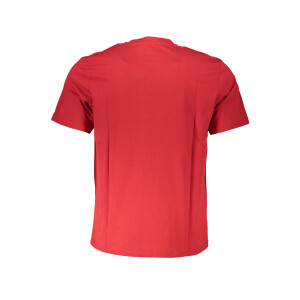North Sails ανδρικό κόκκινο t-shirt με κοντά μανίκια και λογότυπο