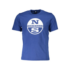 North Sails ανδρικό t-shirt σε μπλε χρώμα με κοντά μανίκια και λογότυπο