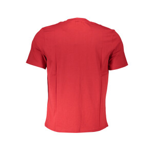 North Sails ανδρικό κόκκινο t-shirt με στρογγυλή λαιμόκοψη και λογότυπο