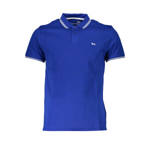 Harmont & Blaine Ανδρική Μπλε Polo Μπλούζα με κοντά μανίκια