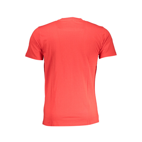 CAVALLI CLASS Ανδρικό Κόκκινο T-Shirt με κοντά μανίκια και λογότυπο