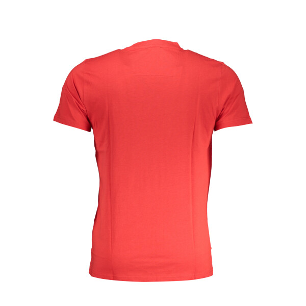CAVALLI CLASS Ανδρικό Κόκκινο T-shirt με print λογότυπο