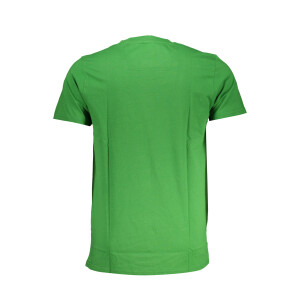 CAVALLI CLASS Ανδρικό Πράσινο T-shirt με print λογότυπο