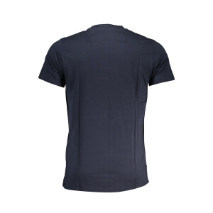 CAVALLI CLASS Ανδρικό Μπλε T-shirt με print λογότυπο