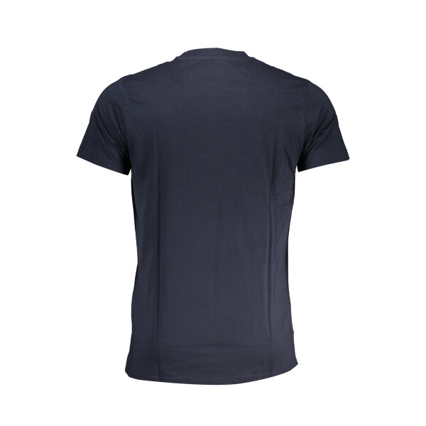 CAVALLI CLASS Ανδρικό Μπλε T-shirt με print λογότυπο