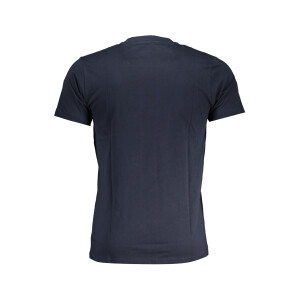Cavalli Class ανδρικό μπλε T-shirt με στρογγυλή λαιμόκοψη και print λογότυπο