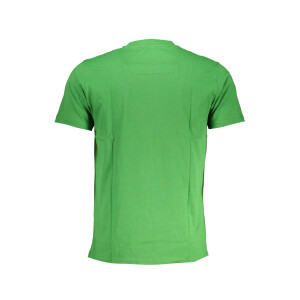 CAVALLI CLASS Ανδρικό Πράσινο T-shirt με στρογγυλή λαιμόκοψη και λογότυπο