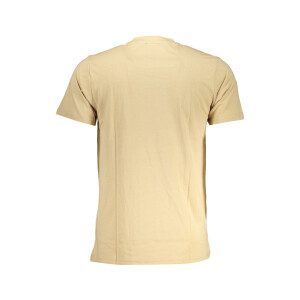 Cavalli Class Ανδρικό Μπεζ T-shirt με κοντά μανίκια και λογότυπο