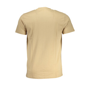 Cavalli Class Ανδρικό Μπεζ T-shirt με κοντά μανίκια και λογότυπο