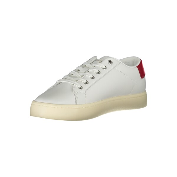 Calvin Klein ανδρικά sneakers σε λευκό χρώμα με κορδόνια και λογότυπο
