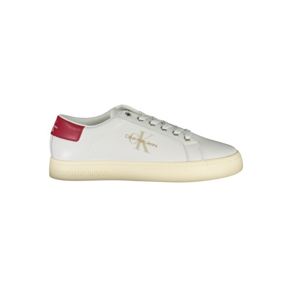 Calvin Klein ανδρικά sneakers σε λευκό χρώμα με κορδόνια και λογότυπο