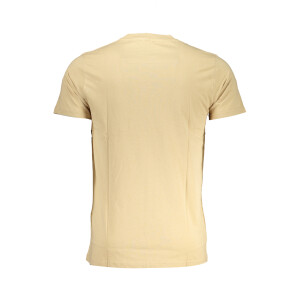 Cavalli Class Ανδρικό Μπεζ T-shirt με κοντά μανίκια και λογότυπο
