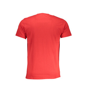 CAVALLI CLASS Ανδρικό Κόκκινο T-shirt με print λογότυπο