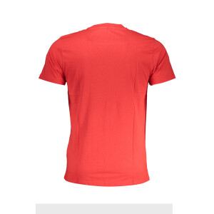 CAVALLI CLASS Ανδρικό Κόκκινο T-Shirt με print λογότυπο