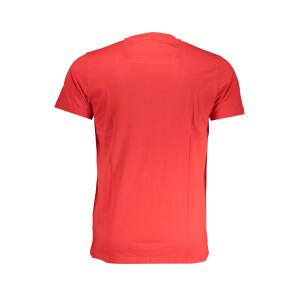 CAVALLI CLASS Ανδρικό Κόκκινο T-shirt με print λογότυπο