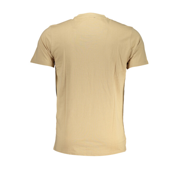 Cavalli Class Ανδρικό Μπεζ T-shirt με στρογγυλή λαιμόκοψη και λογότυπο