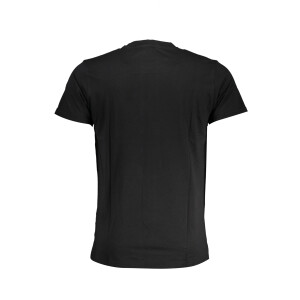 CAVALLI CLASS Ανδρικό Μαύρο T-shirt με κοντά μανίκια και λογότυπο