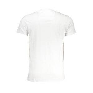 CAVALLI CLASS Ανδρικό Λευκό T-shirt με print λογότυπο
