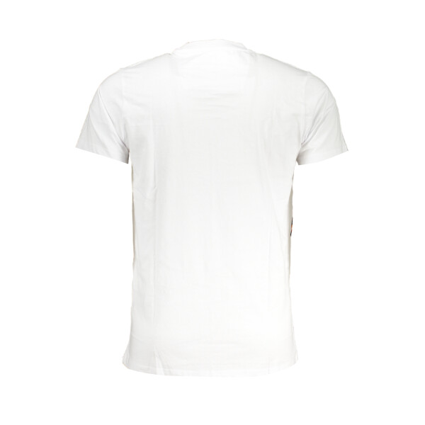 CAVALLI CLASS Ανδρικό Λευκό T-shirt με print λογότυπο