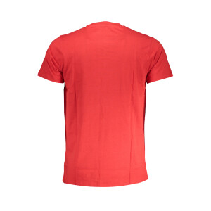 Cavalli Class Ανδρικό Κόκκινο T-shirt με print λογότυπο