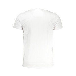 CAVALLI CLASS Ανδρικό Λευκό T-shirt με print λογότυπο