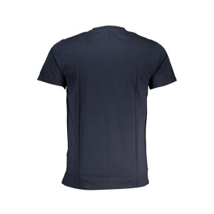 CAVALLI CLASS Ανδρικό Μπλε T-shirt με κοντά μανίκια και λογότυπο