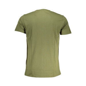 CAVALLI CLASS ανδρικό t-shirt σε πράσινο χρώμα με κοντά μανίκια και λογότυπο