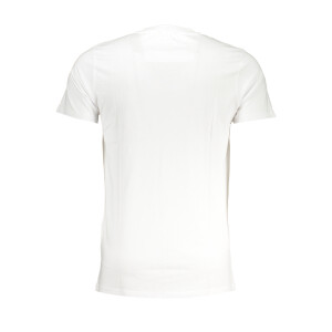 CAVALLI CLASS Ανδρικό Λευκό T-shirt με κοντά μανίκια και λογότυπο