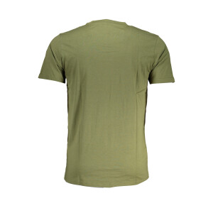 CAVALLI CLASS Ανδρικό Πράσινο T-shirt με κοντά μανίκια και λογότυπο