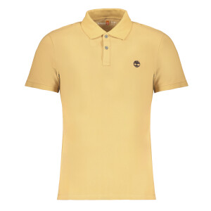 Timberland Ανδρική Μπεζ Polo Μπλούζα με κοντά μανίκια