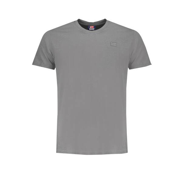 NORWAY 1963 Ανδρικό Γκρι T-shirt με στρογγυλή λαιμόκοψη