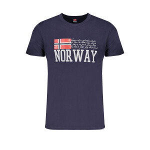 NORWAY 1963 ανδρικό t-shirt σε μπλε χρώμα με κοντά μανίκια και λογότυπο
