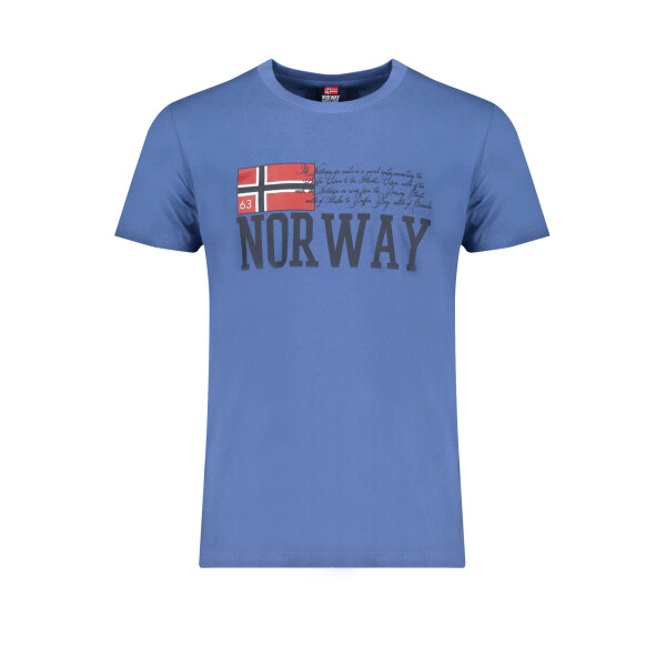 NORWAY 1963 Ανδρικό Μπλε T-shirt με στρογγυλή λαιμόκοψη και λογότυπο