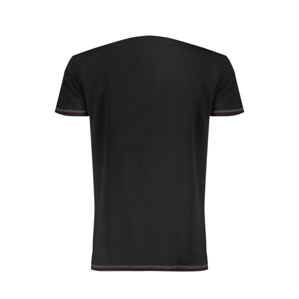 Aeronautica Militare Ανδρικό Μαύρο T-shirt με στρογγυλή λαιμόκοψη και λογότυπο