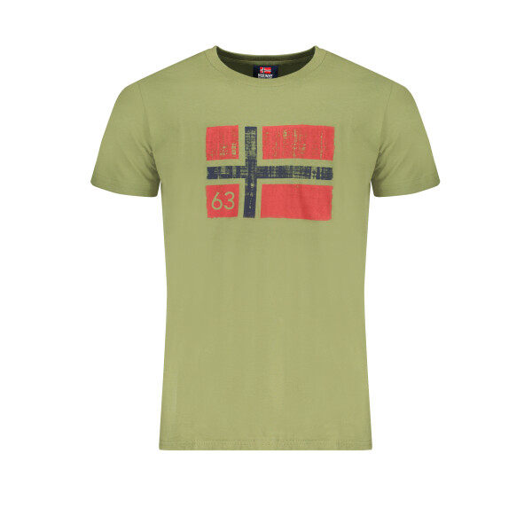 NORWAY 1963 Ανδρικό Πράσινο T-shirt με κοντά μανίκια και λογότυπο